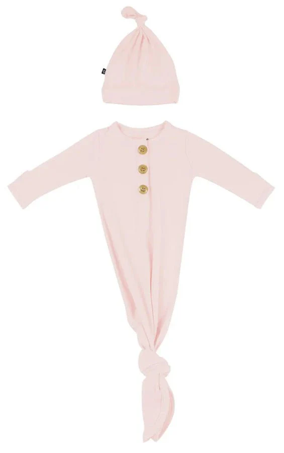 Kyte Baby - Knotted Gown with Hat Set - Image 2