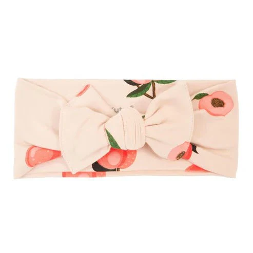 Kyte Baby - Printed Bow In Peach