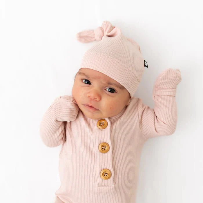 Kyte Baby - Ribbed Knotted Gown with Hat Set - Image 4