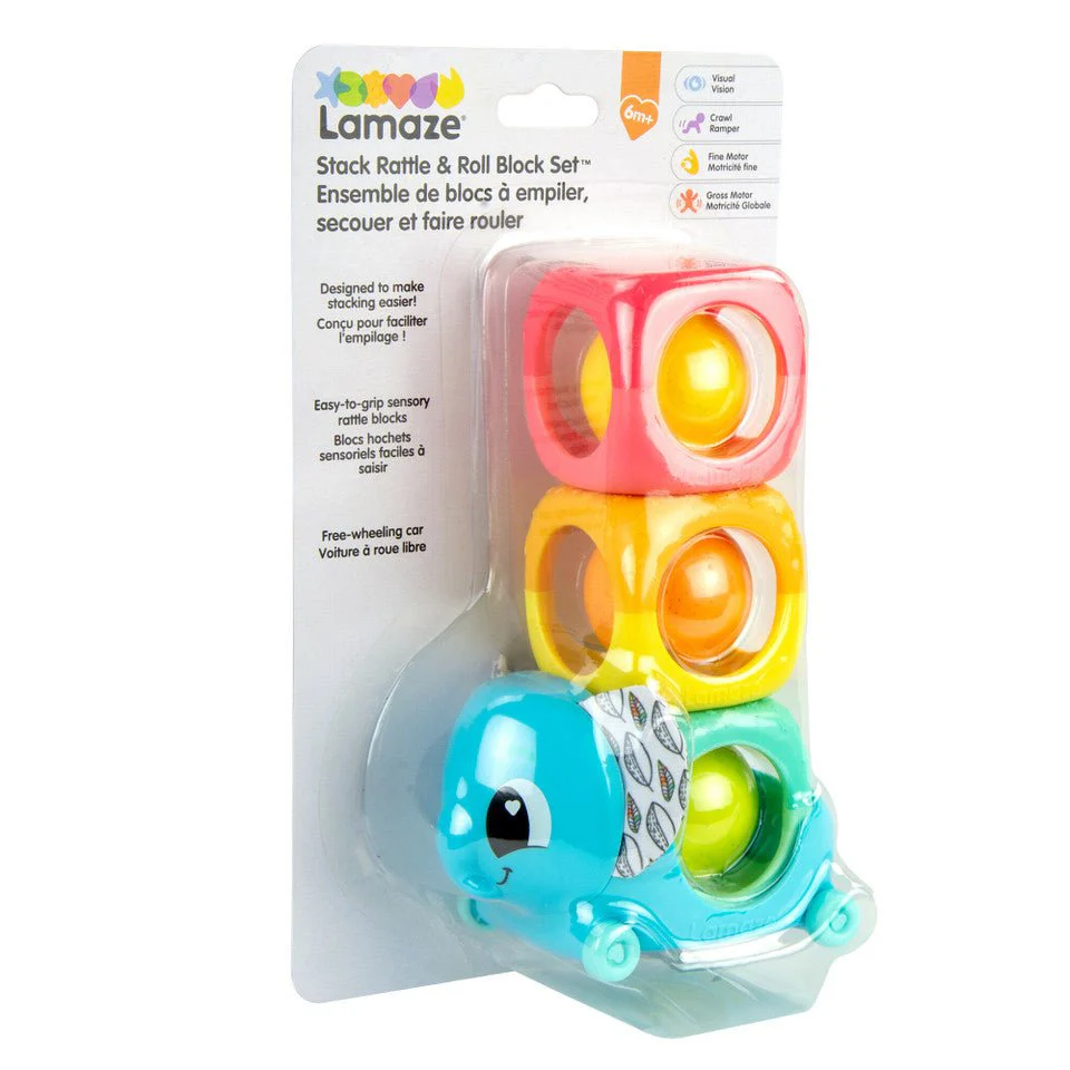 Lamaze - Stack, Rattle & Roll Block Set - Image 4