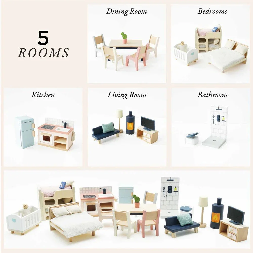 Le Toy Van - Doll House Furniture - Complete Set - Image 3