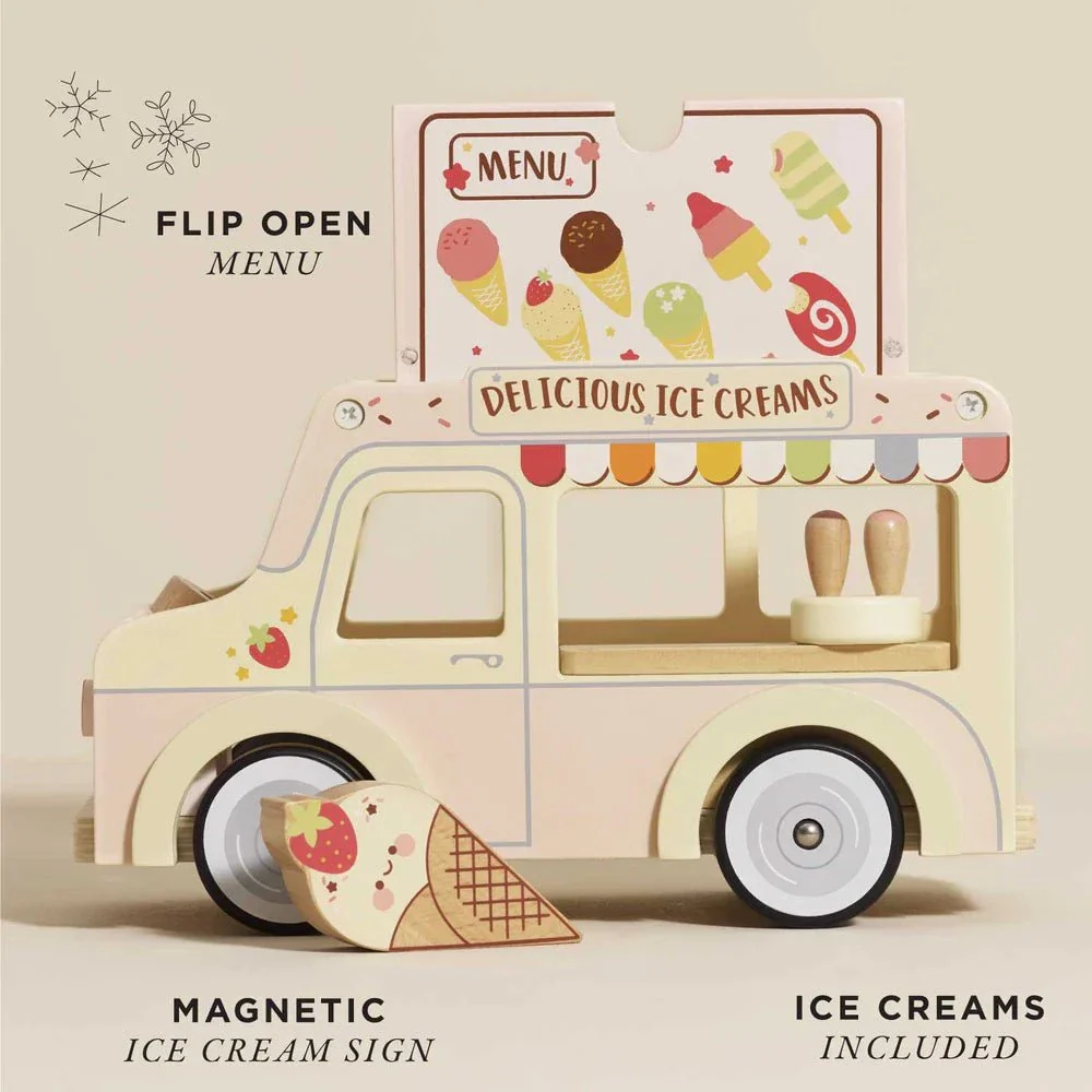 Le Toy Van - Doll House Vehicle - Ice Cream Van - Image 2
