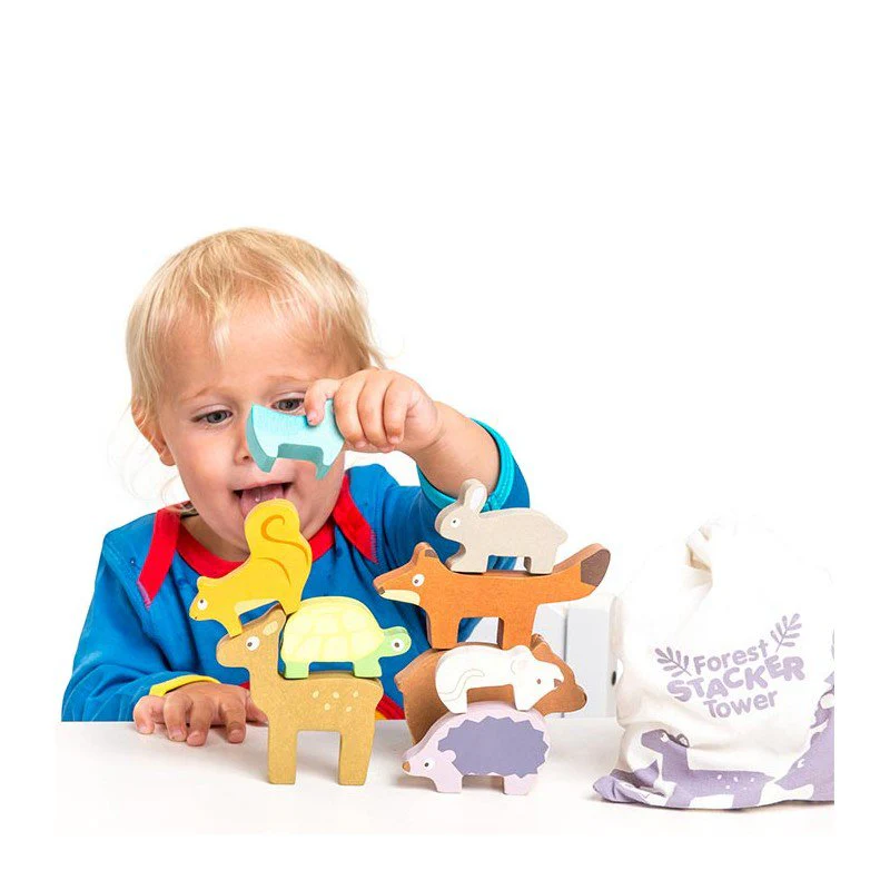 Le Toy Van - Forest Stacker Tower & Bag - Image 3
