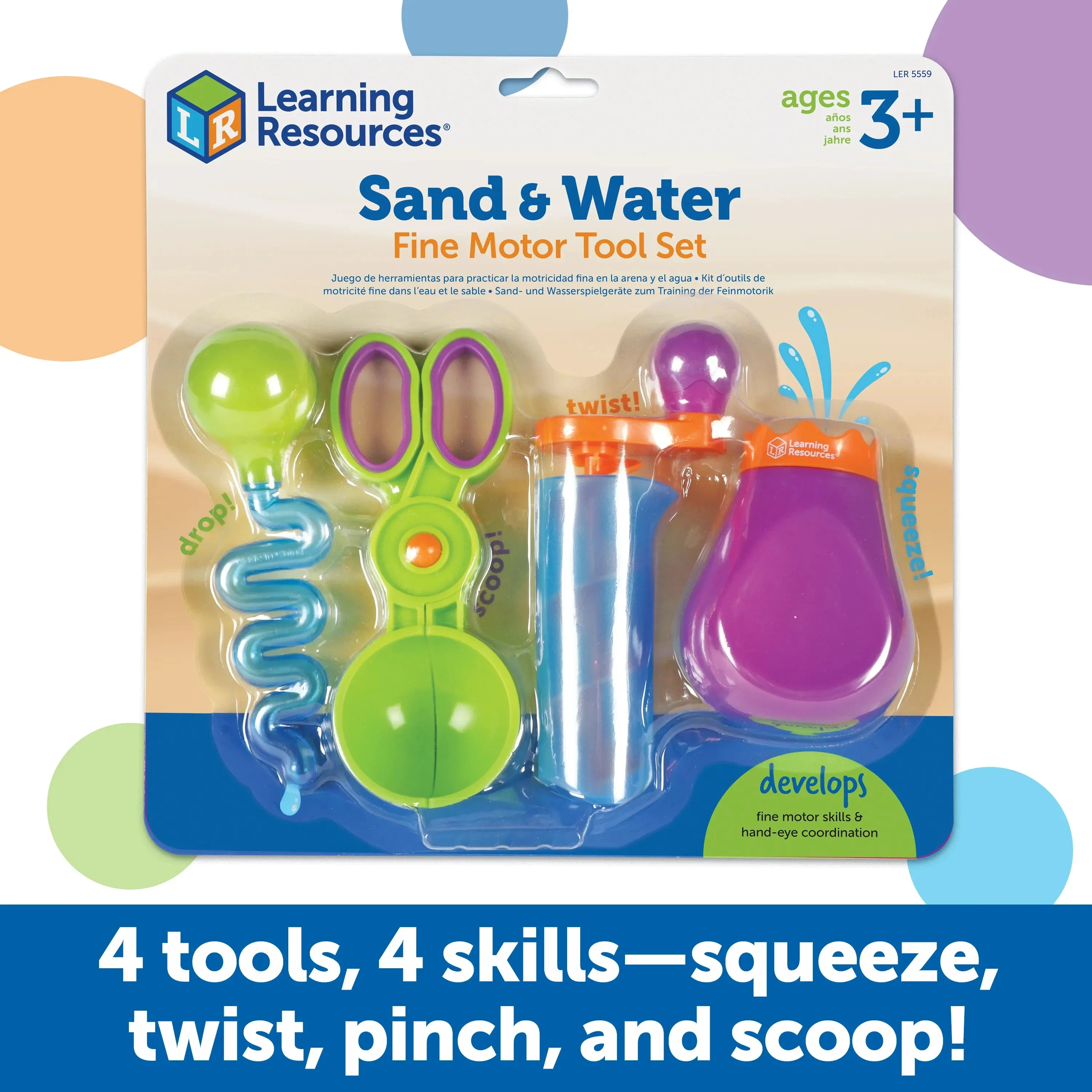 Learning Resources - Sand & Water Fine Motor Tool Set - Image 2