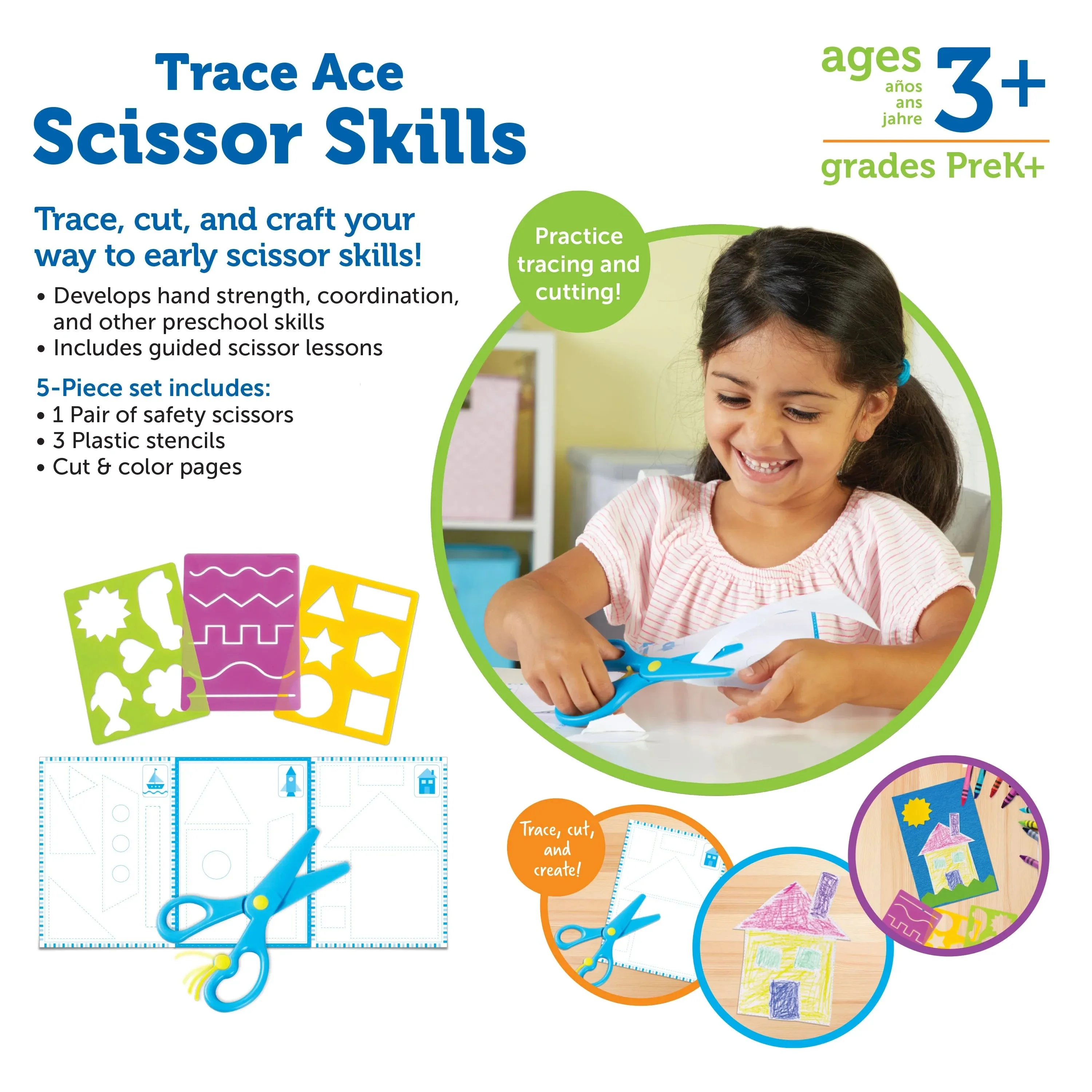 Learning Resources - Trace Ace Scissor Skills Set - Image 9