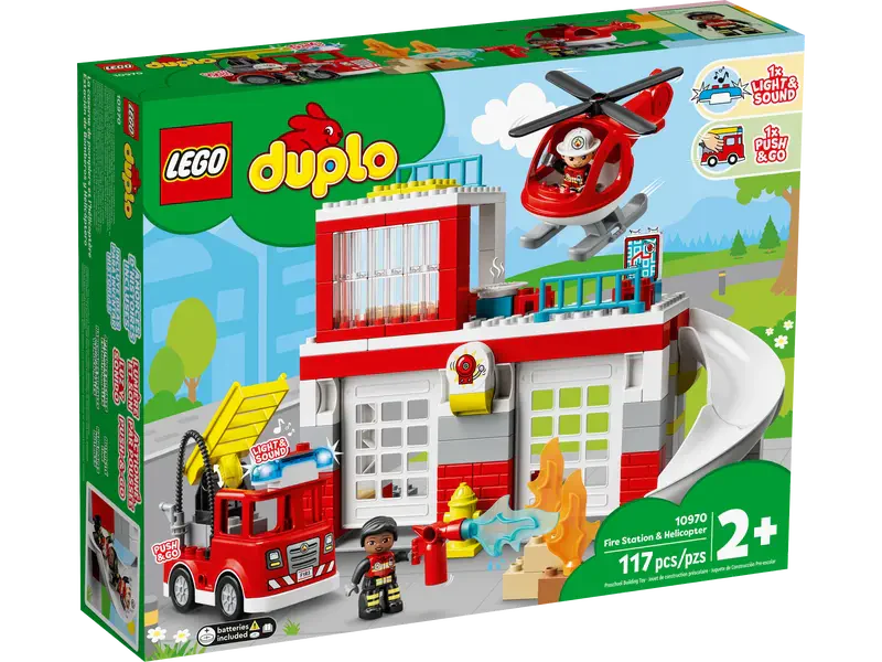 LEGO - Duplo - Fire Station & Helicopter