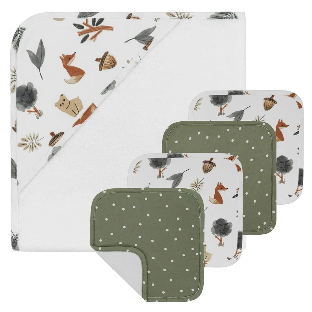 Living Textiles - Baby Bath Gift Set - 5pcs - Image 7