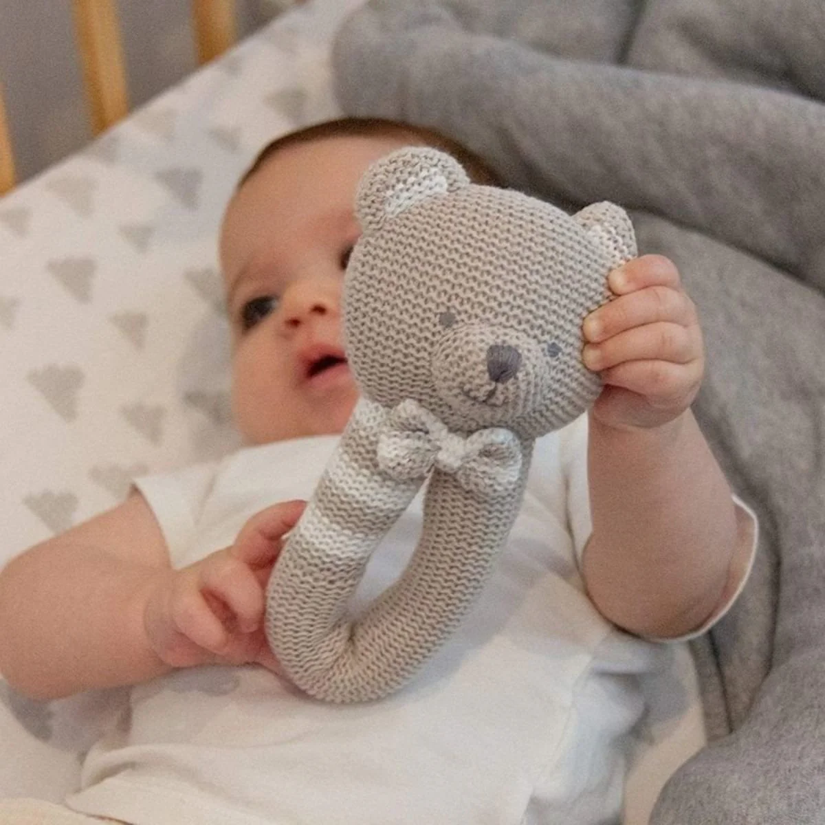 Living Textiles - Cotton Knitted Rattle - Image 4