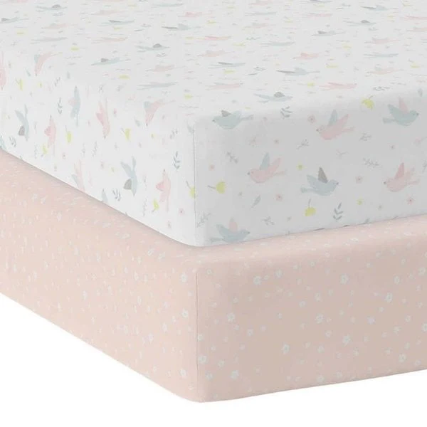 Living Textiles - Jersey Fitted Crib Sheets (2 pk) - Image 2