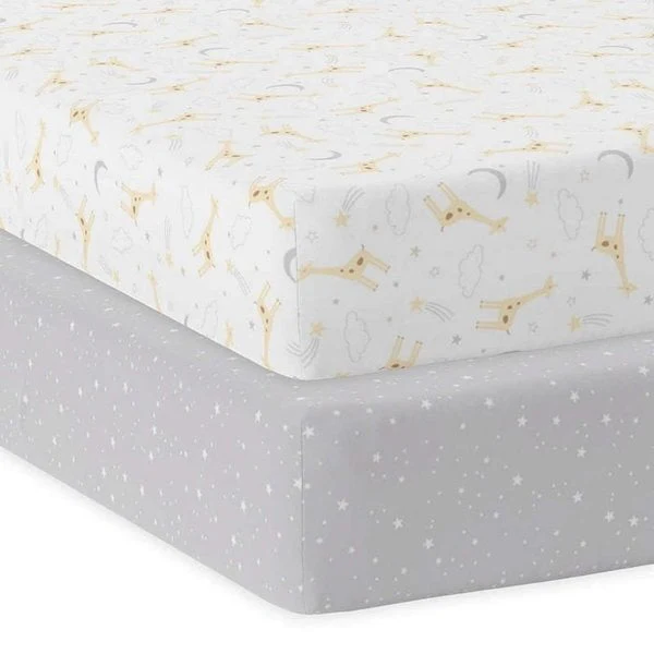 Living Textiles - Jersey Fitted Crib Sheets (2 pk) - Image 3