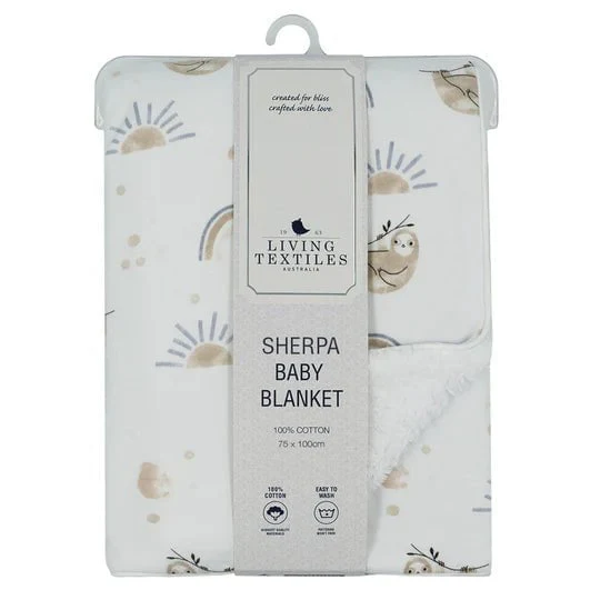 Living Textiles - Jersey Sherpa Baby Blanket - Image 2