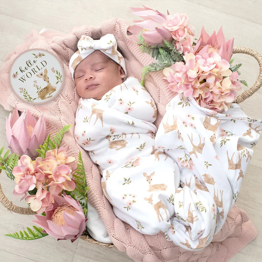 Living Textiles - Jersey Swaddle - 2pk - Image 10