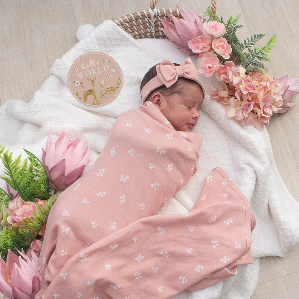 Living Textiles - Jersey Swaddle - 2pk - Image 11