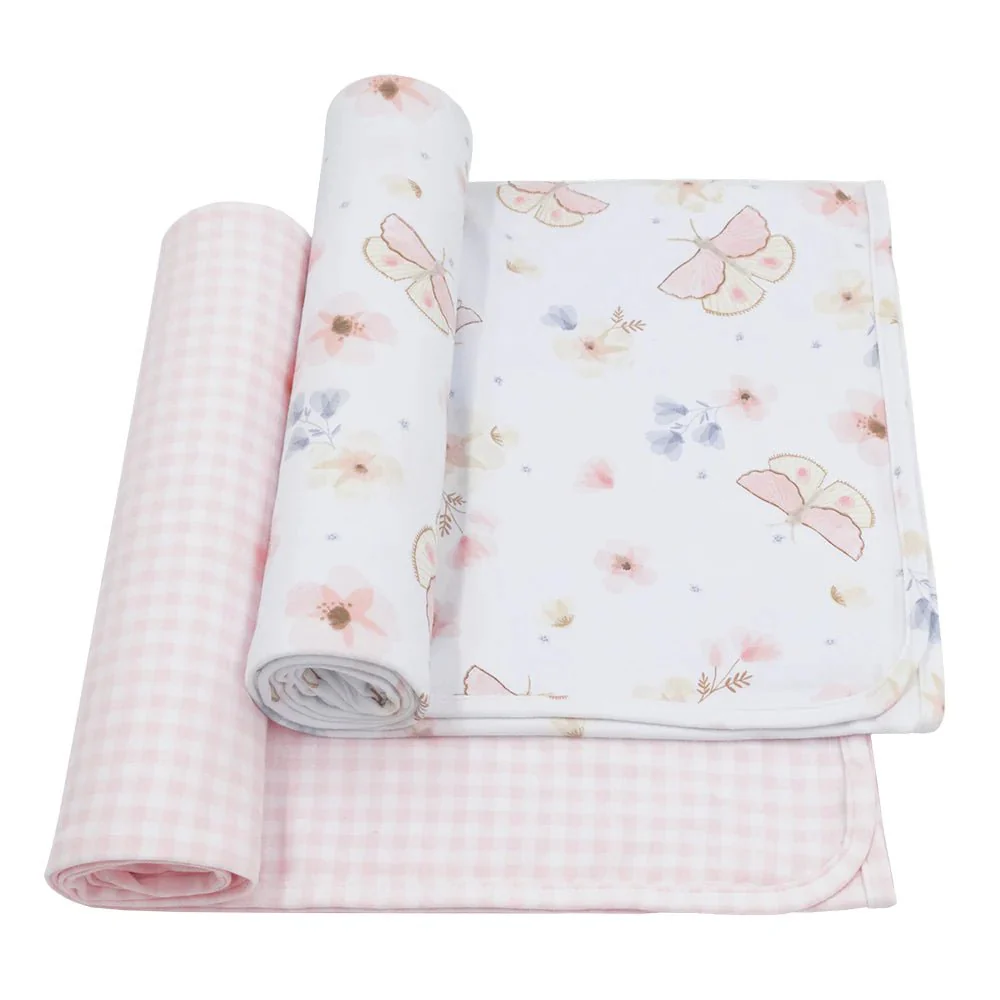 Living Textiles - Jersey Swaddle - 2pk - Image 4