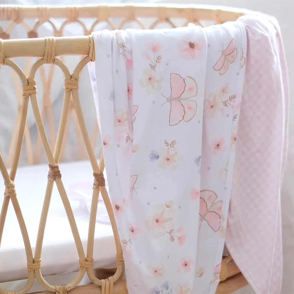 Living Textiles - Jersey Swaddle - 2pk - Image 5