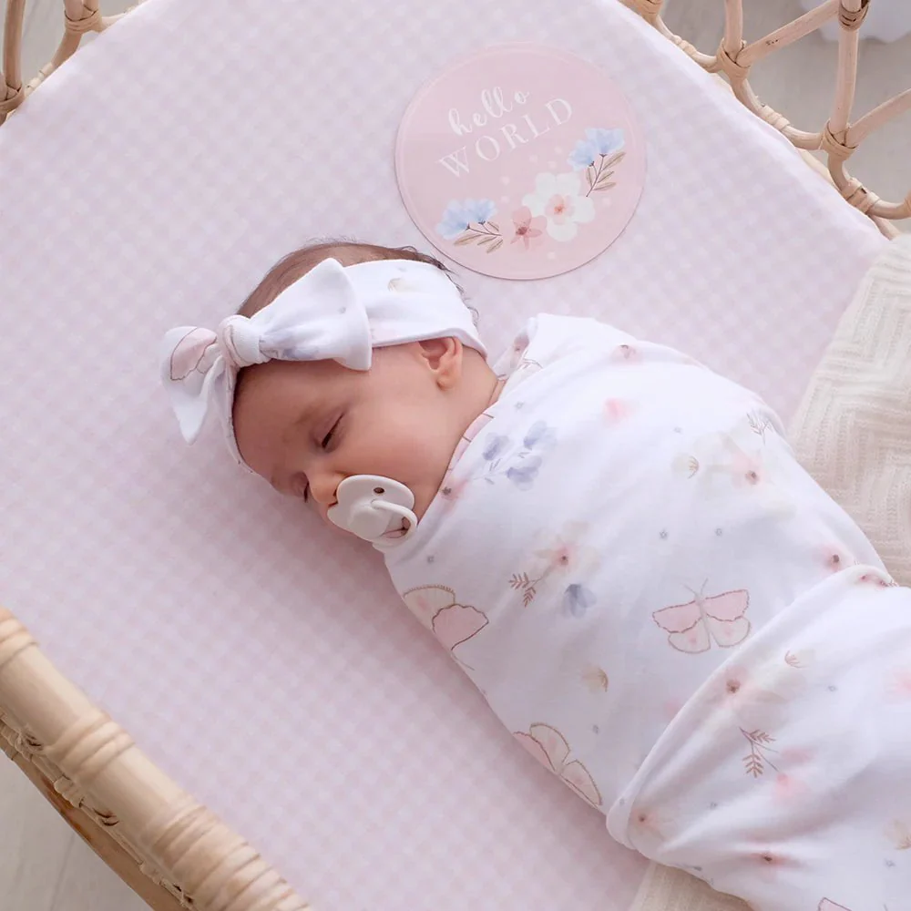 Living Textiles - Jersey Swaddle - 2pk - Image 6