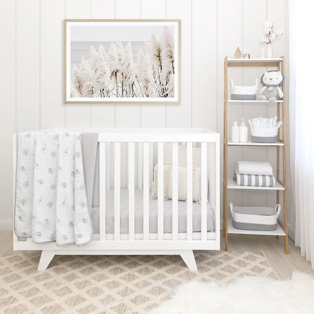 Living Textiles - Organic Muslin Fitted Crib Sheet (2 pk) - Image 8