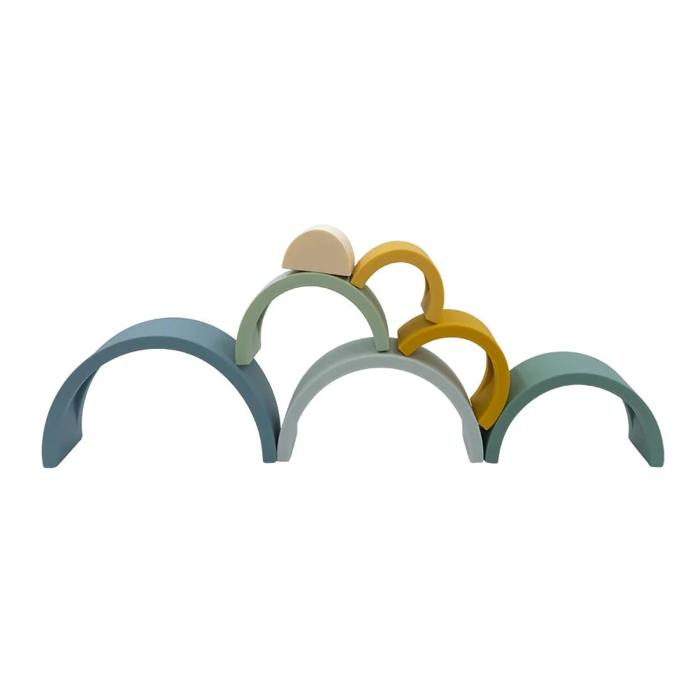 Living Textiles - Silicone Rainbow Stacker Toy - Image 2