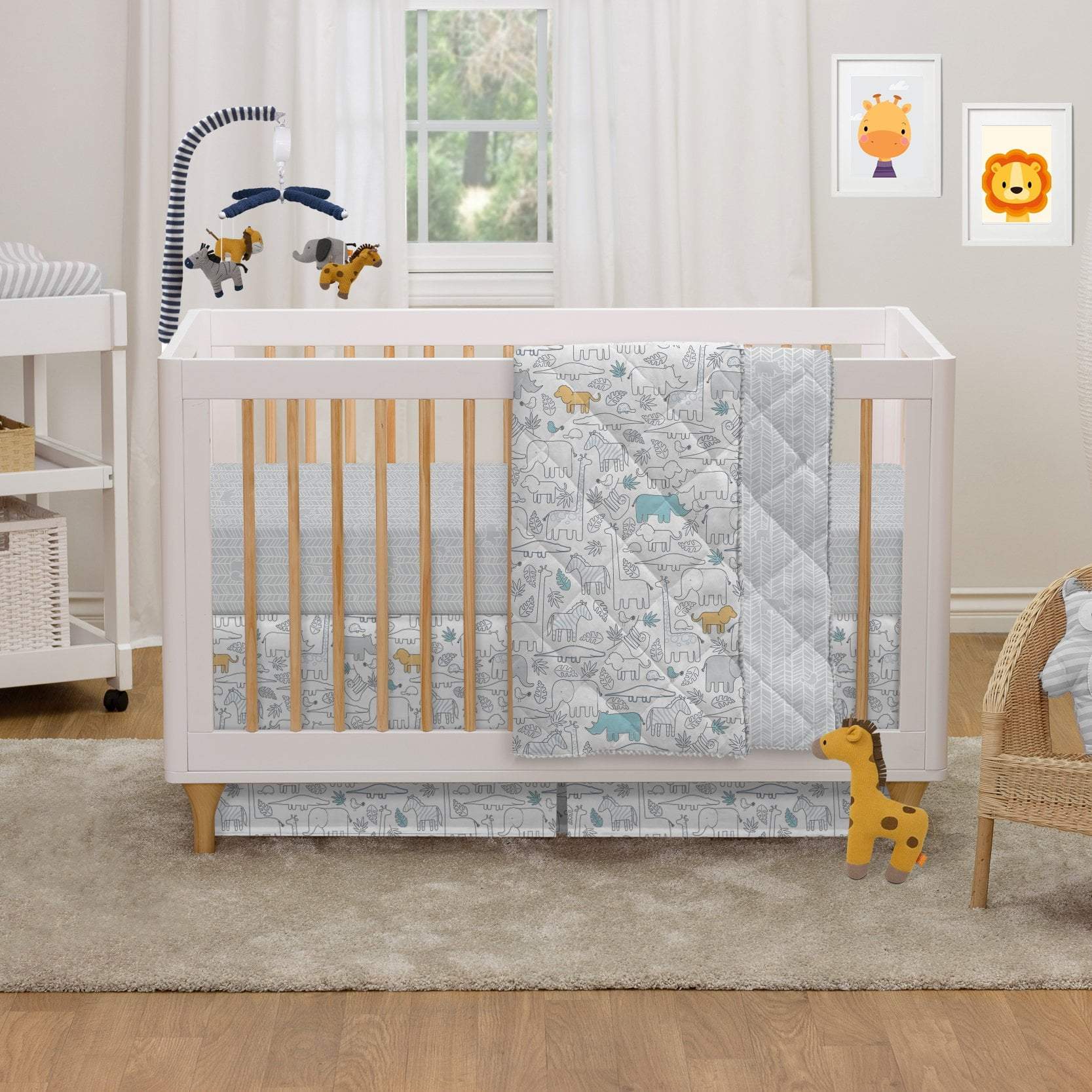 Lolli Living - Safari 4pc Crib Bedding Set