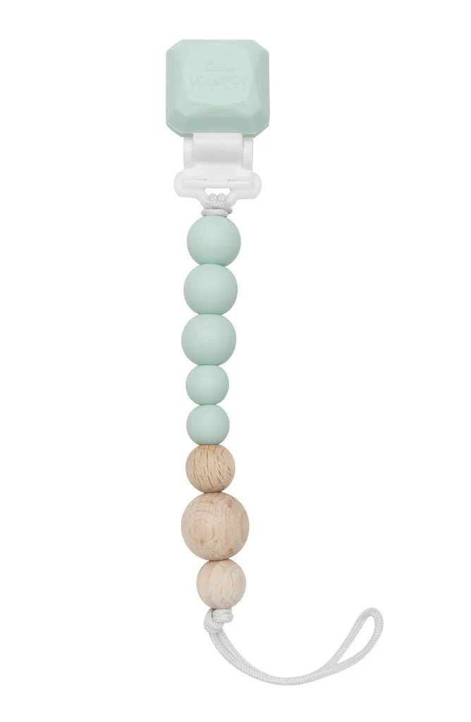 Loulou Lollipop - Colour Pop Silicone & Wood Pacifier Clip - Image 3