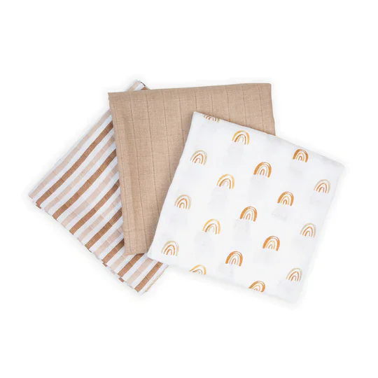 Lulujo - Cotton Muslin Receiving Blankets - 3 pack - Image 9