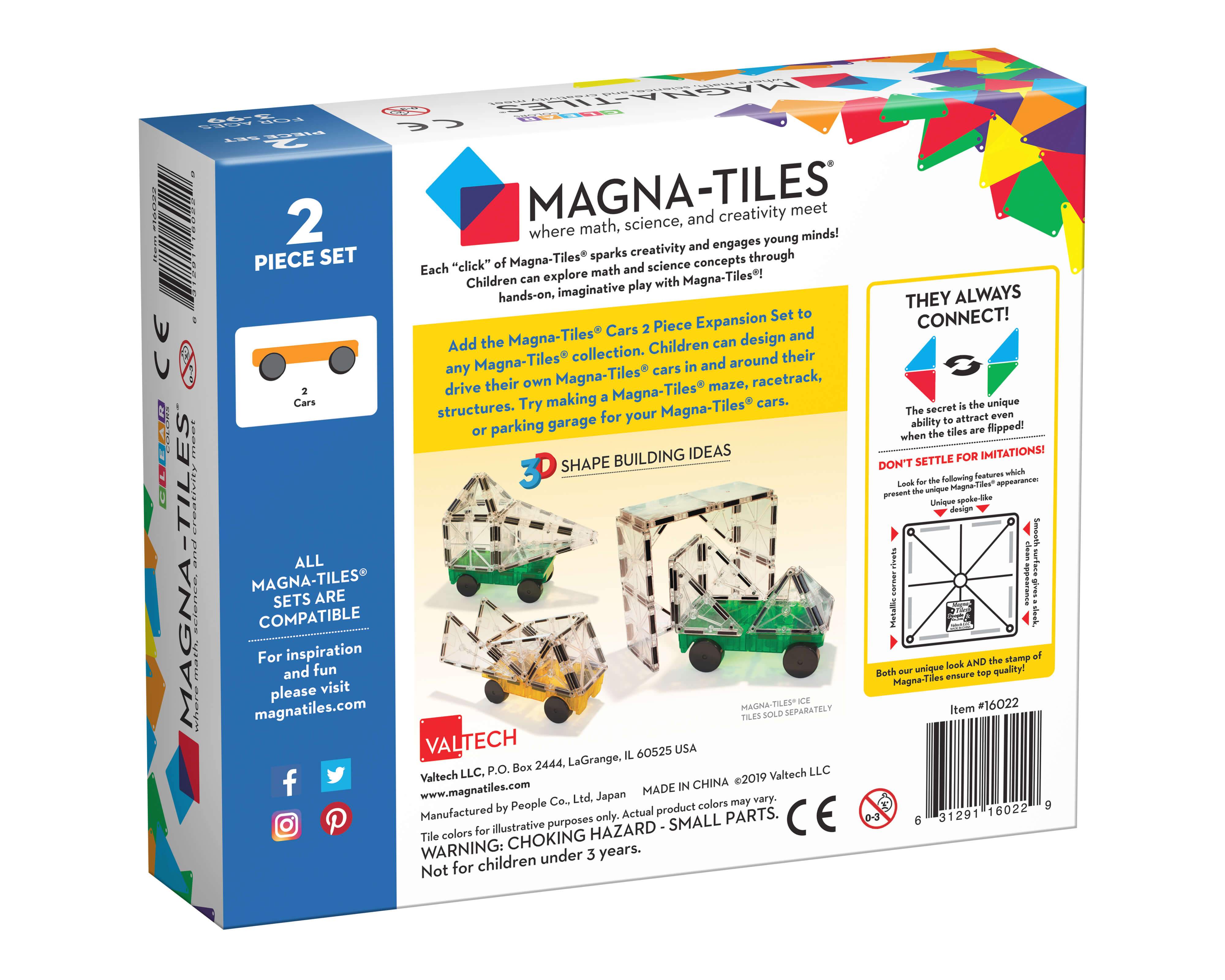 Magna Tiles - 2 Piece Cars Expansion Set - Image 2
