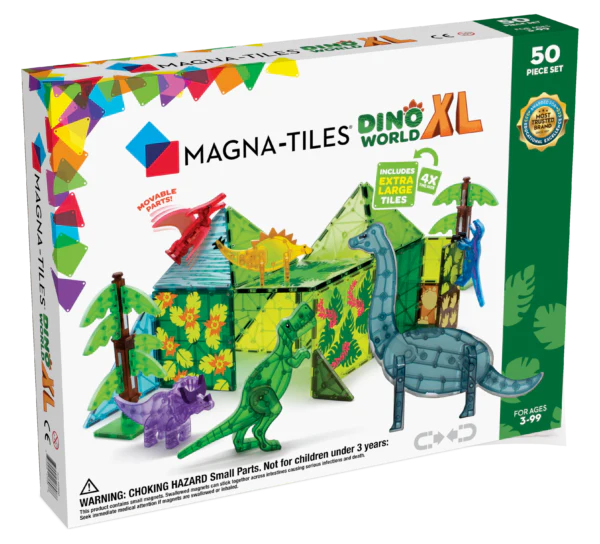 Magna Tiles - Dino World XL 50 piece Set