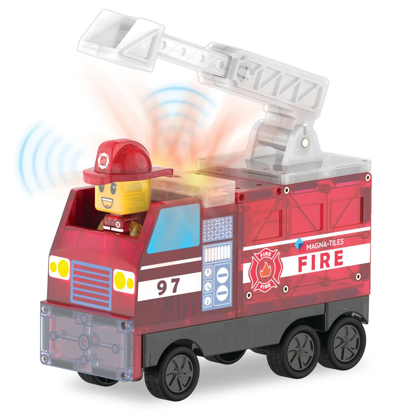 Magna-Tiles - Fire Station 50-Piece Set - Image 5