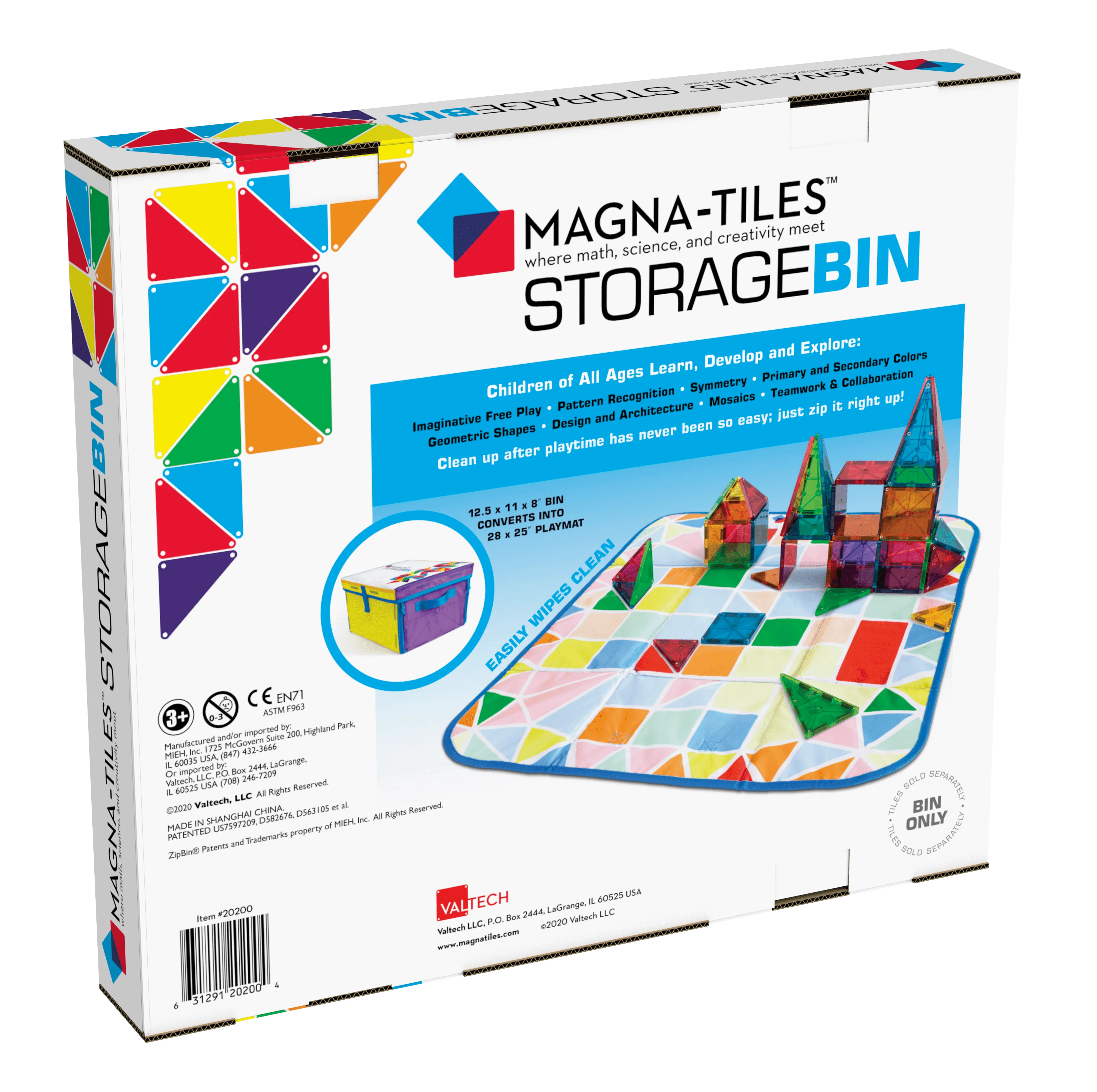 Magna Tiles - Interactive Play Mat & Storage Bin - Image 4