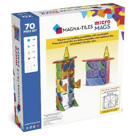 Magna-Tiles -  microMAGS Deluxe 70-Piece Set - Image 2