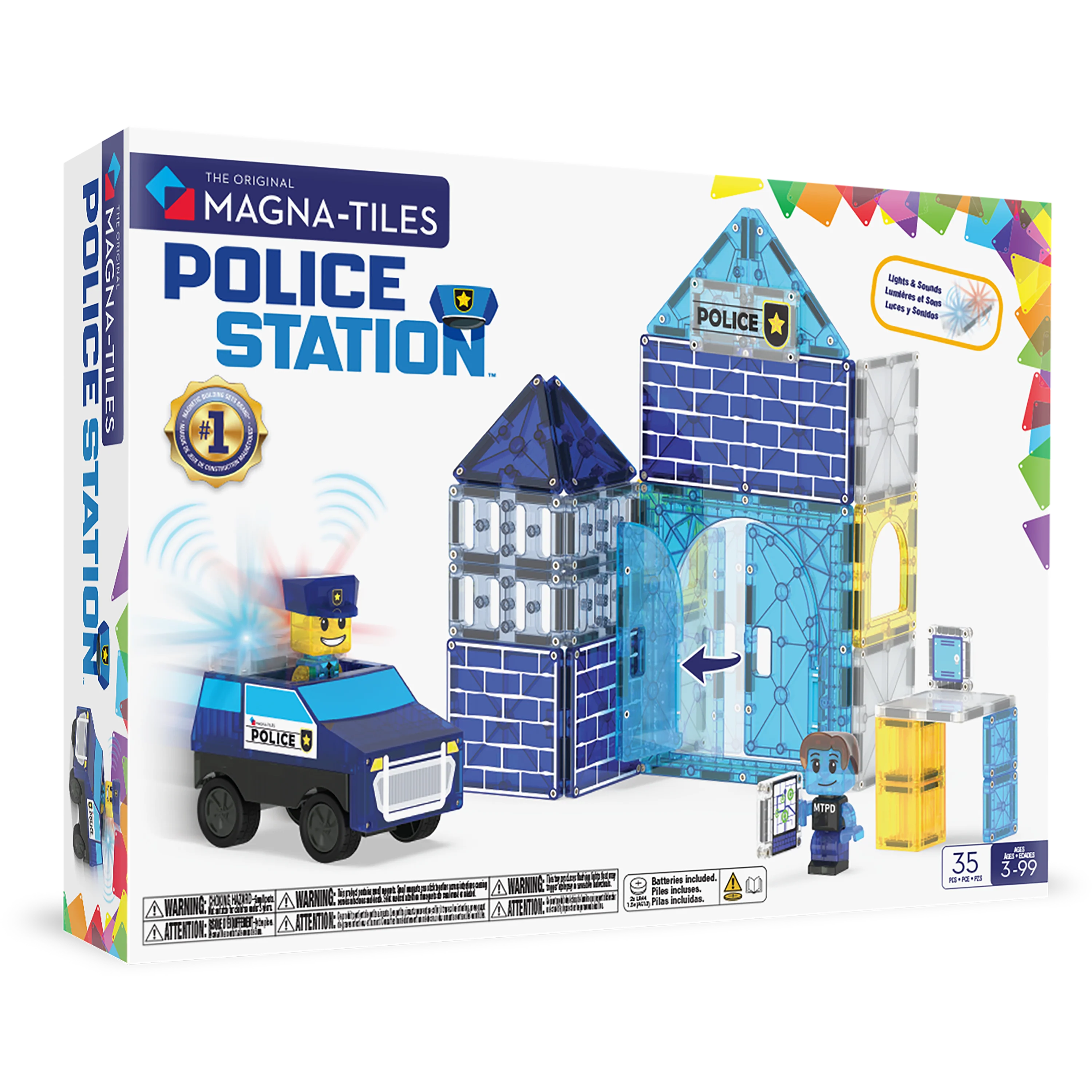 Magna-Tiles - Police Station 35-Piece Set