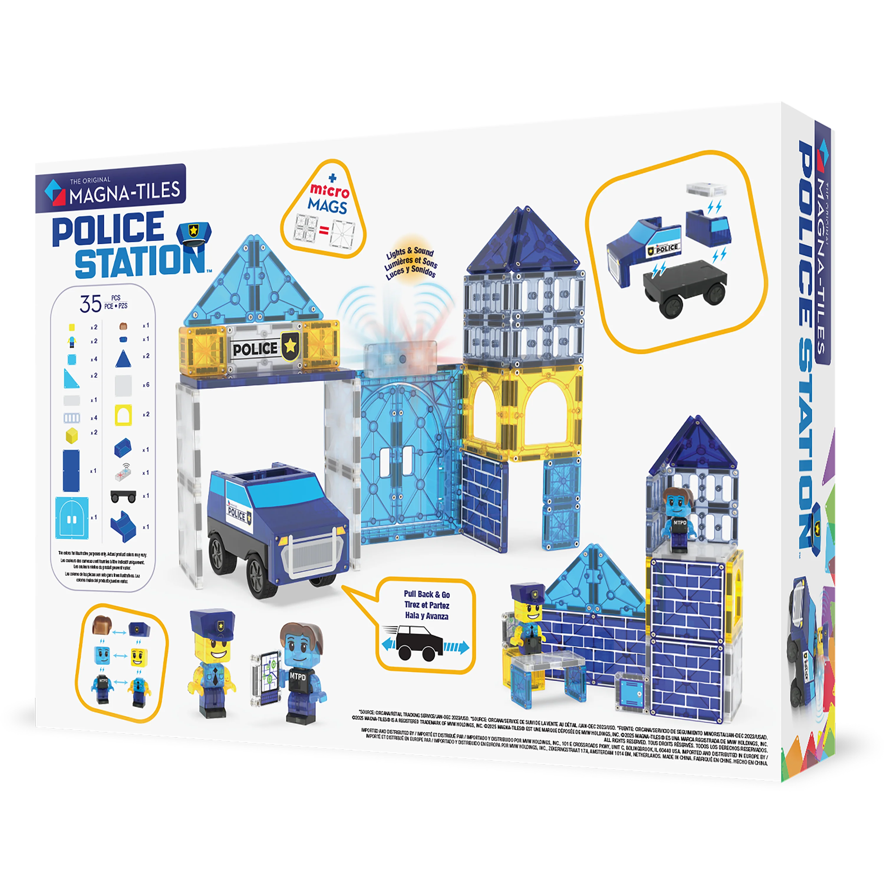 Magna-Tiles - Police Station 35-Piece Set - Image 2