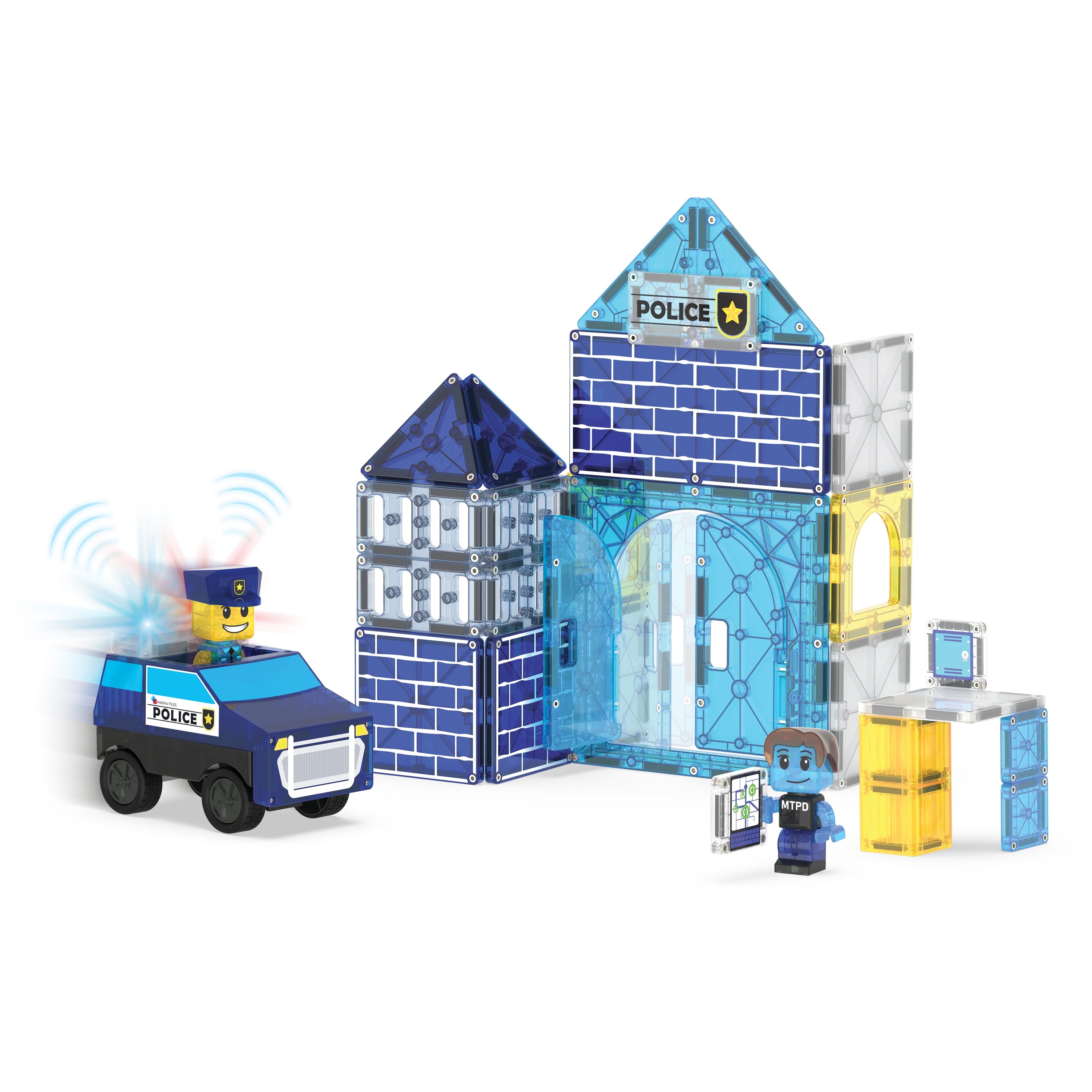 Magna-Tiles - Police Station 35-Piece Set - Image 3
