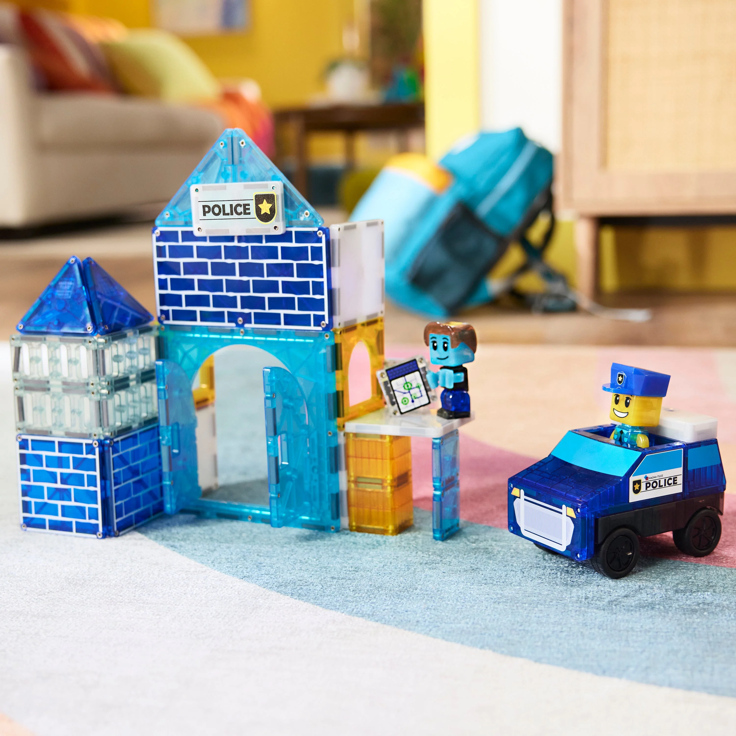 Magna-Tiles - Police Station 35-Piece Set - Image 7