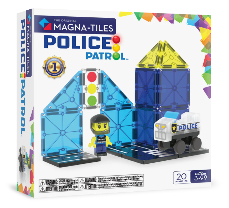 Magna-Tiles - Police Patrol 20-Piece Set