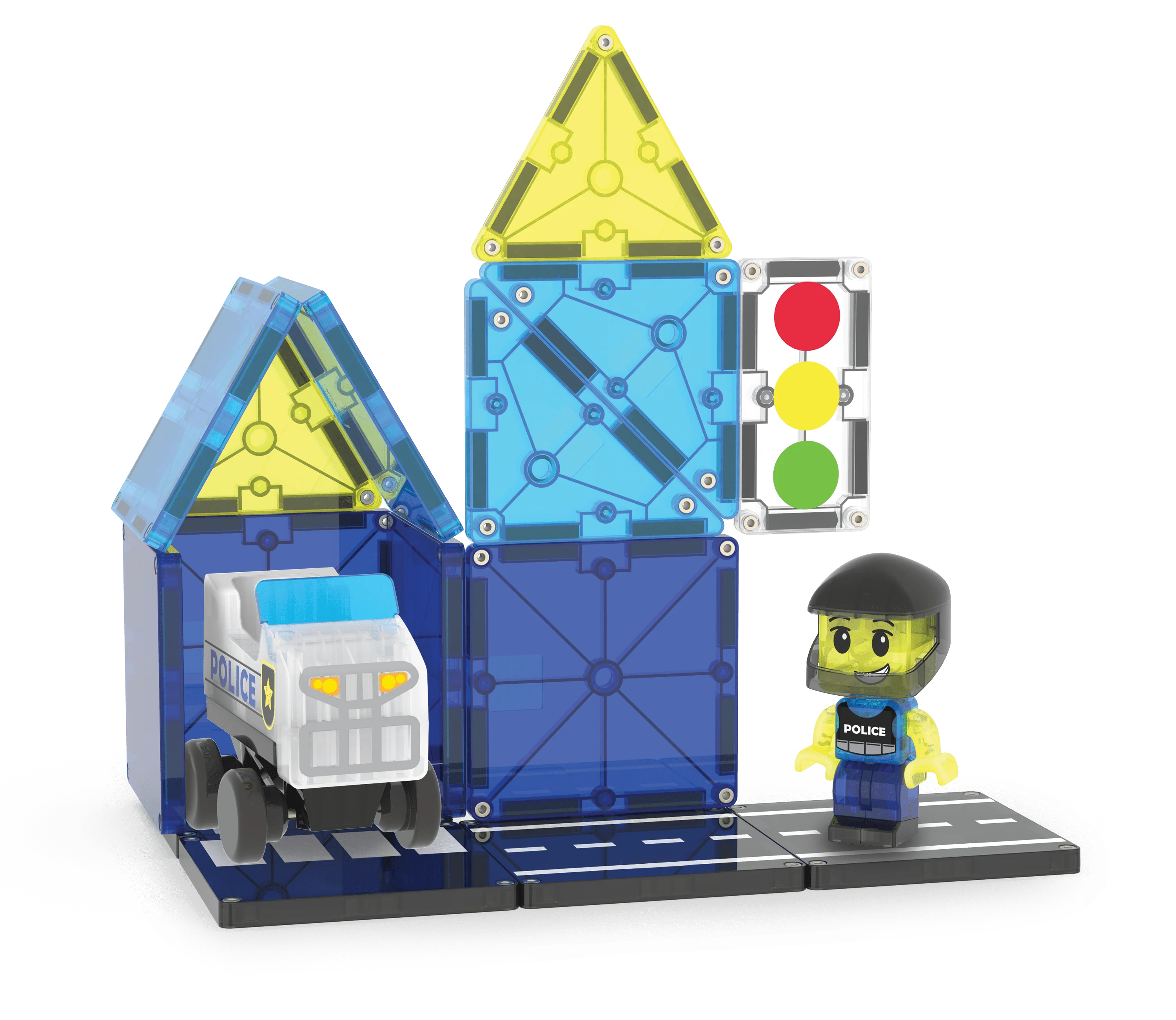 Magna-Tiles - Police Patrol 20-Piece Set - Image 4