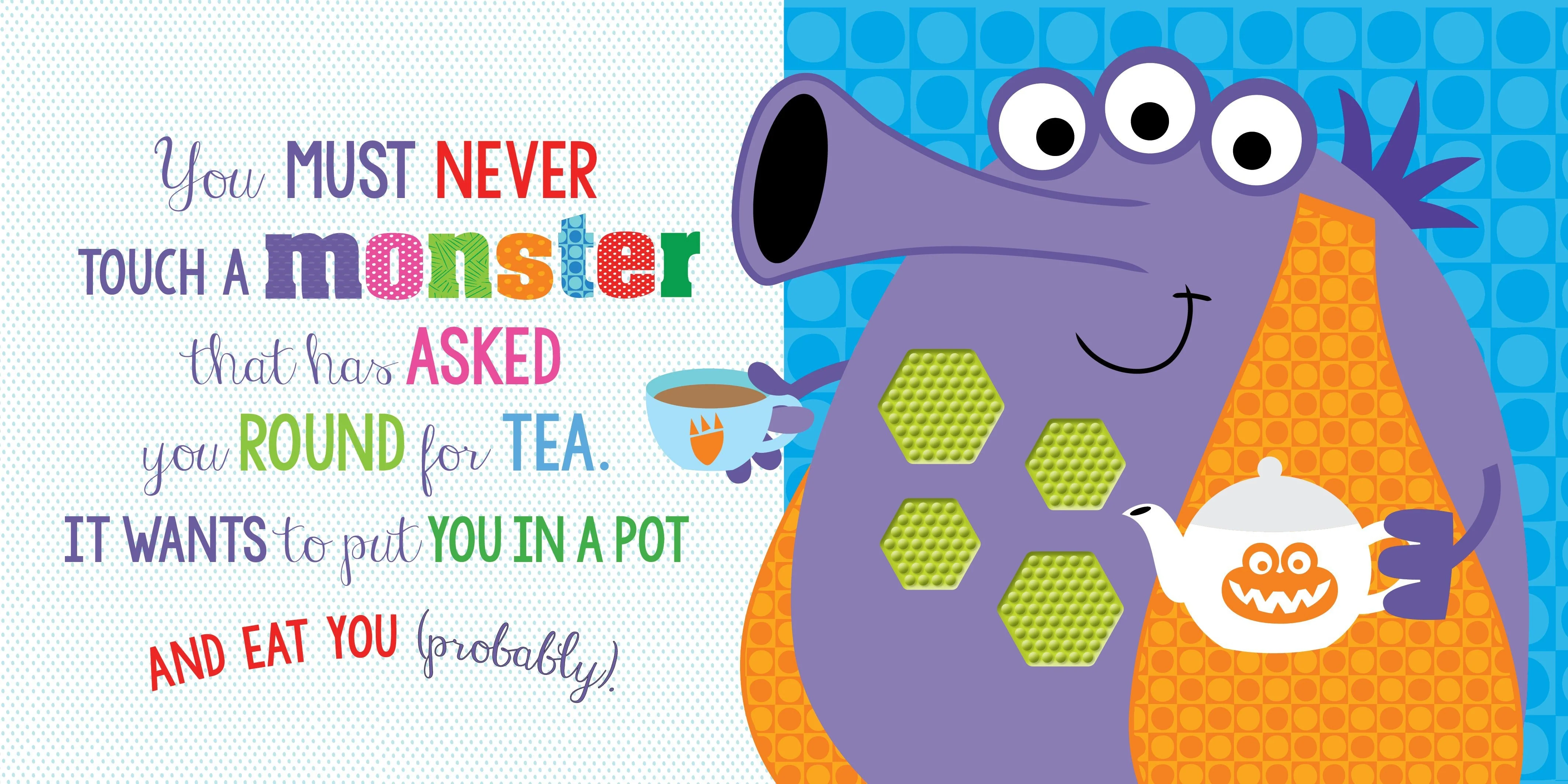 Make Believe Ideas - Never Touch A Monster Board Book - Image 3
