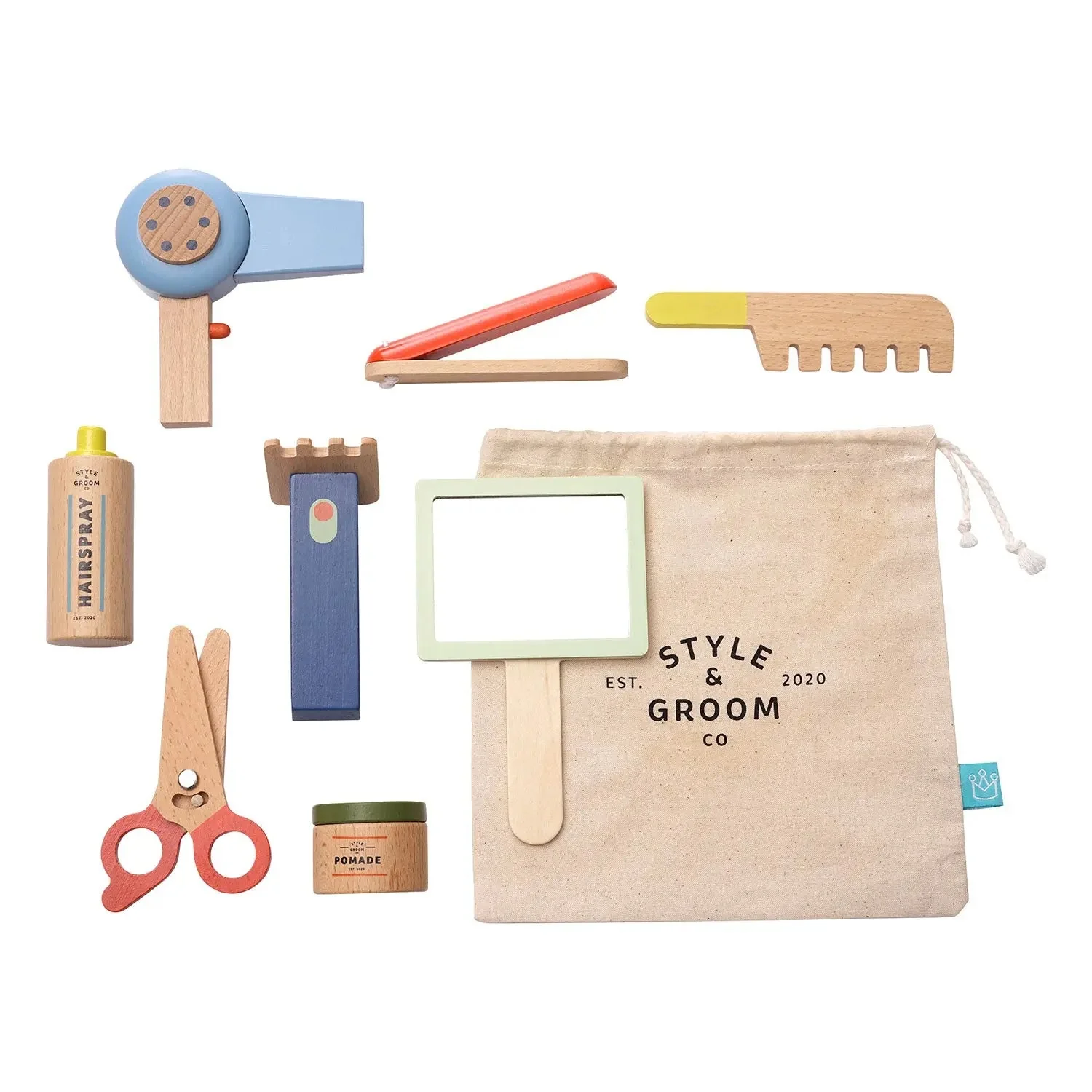 Manhattan Toy - Style & Groom Wooden Barber Set - Image 3