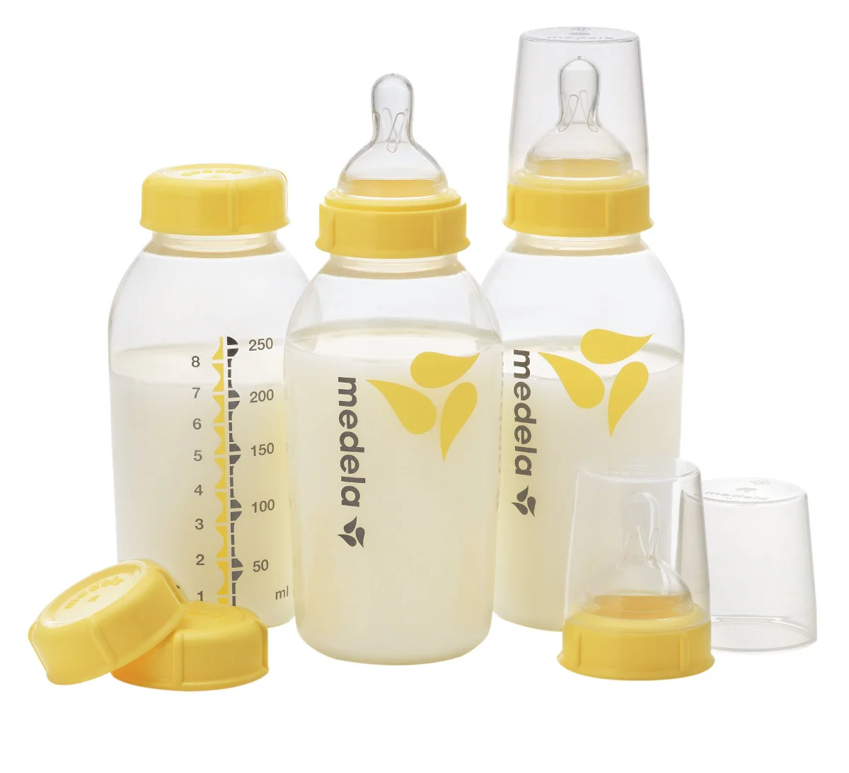 Medela - Breast Milk Bottle with Nipple (3 Pack)