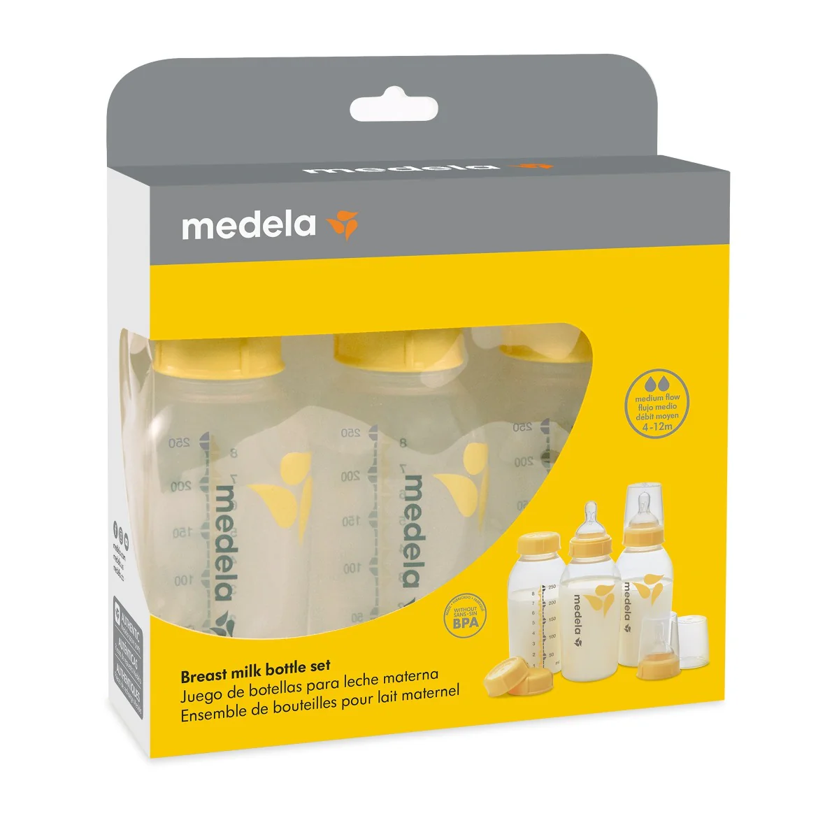 Medela - Breast Milk Bottle with Nipple (3 Pack) - Image 4