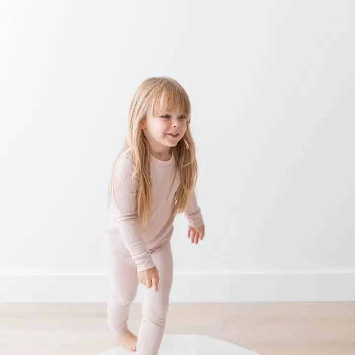 Mila & Co. - Ribbed Lounge Set - Toddler Pajamas - Image 2