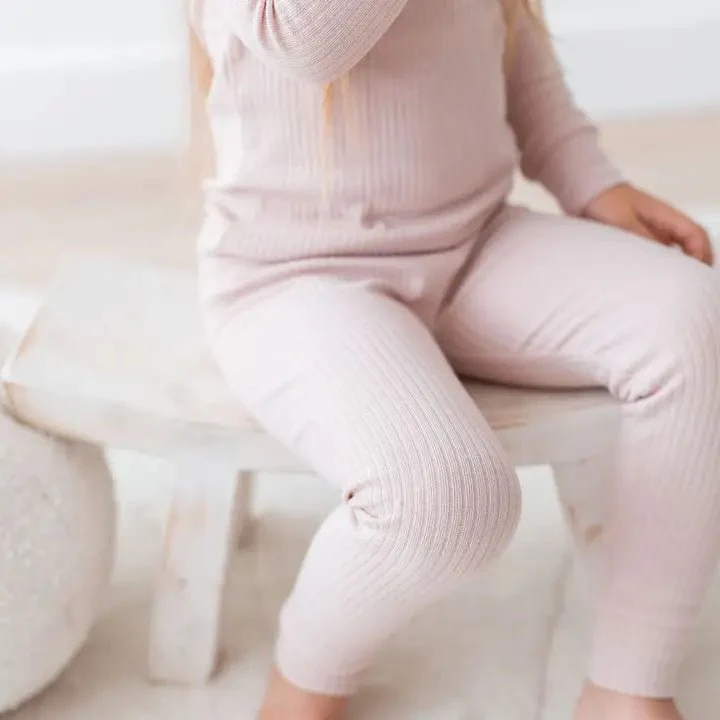 Mila & Co. - Ribbed Lounge Set - Toddler Pajamas - Image 3