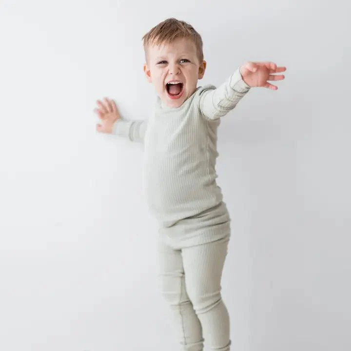 Mila & Co. - Ribbed Lounge Set - Toddler Pajamas - Image 5