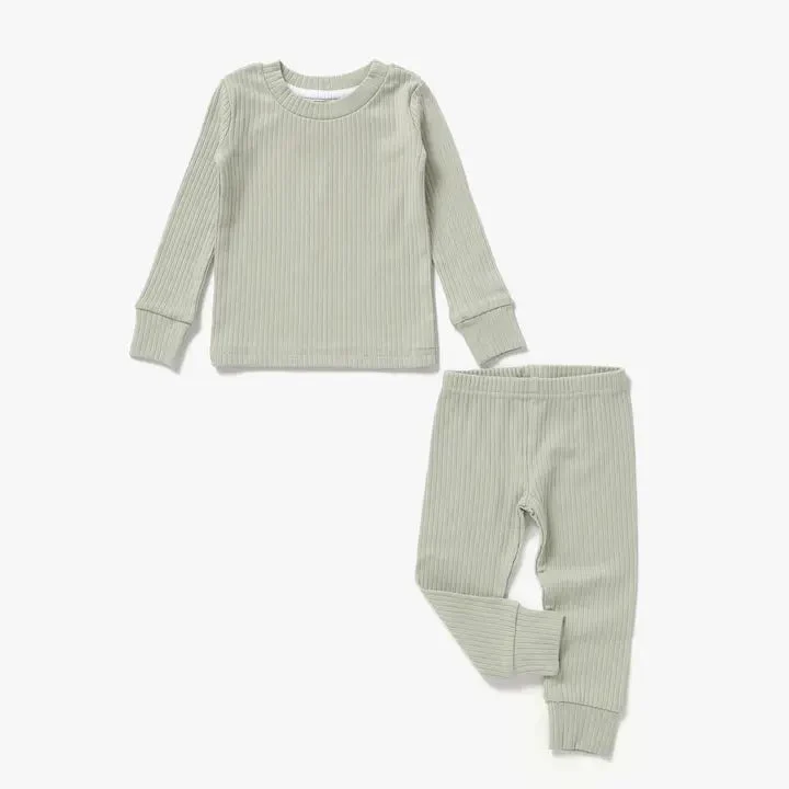 Mila & Co. - Ribbed Lounge Set - Toddler Pajamas - Image 6