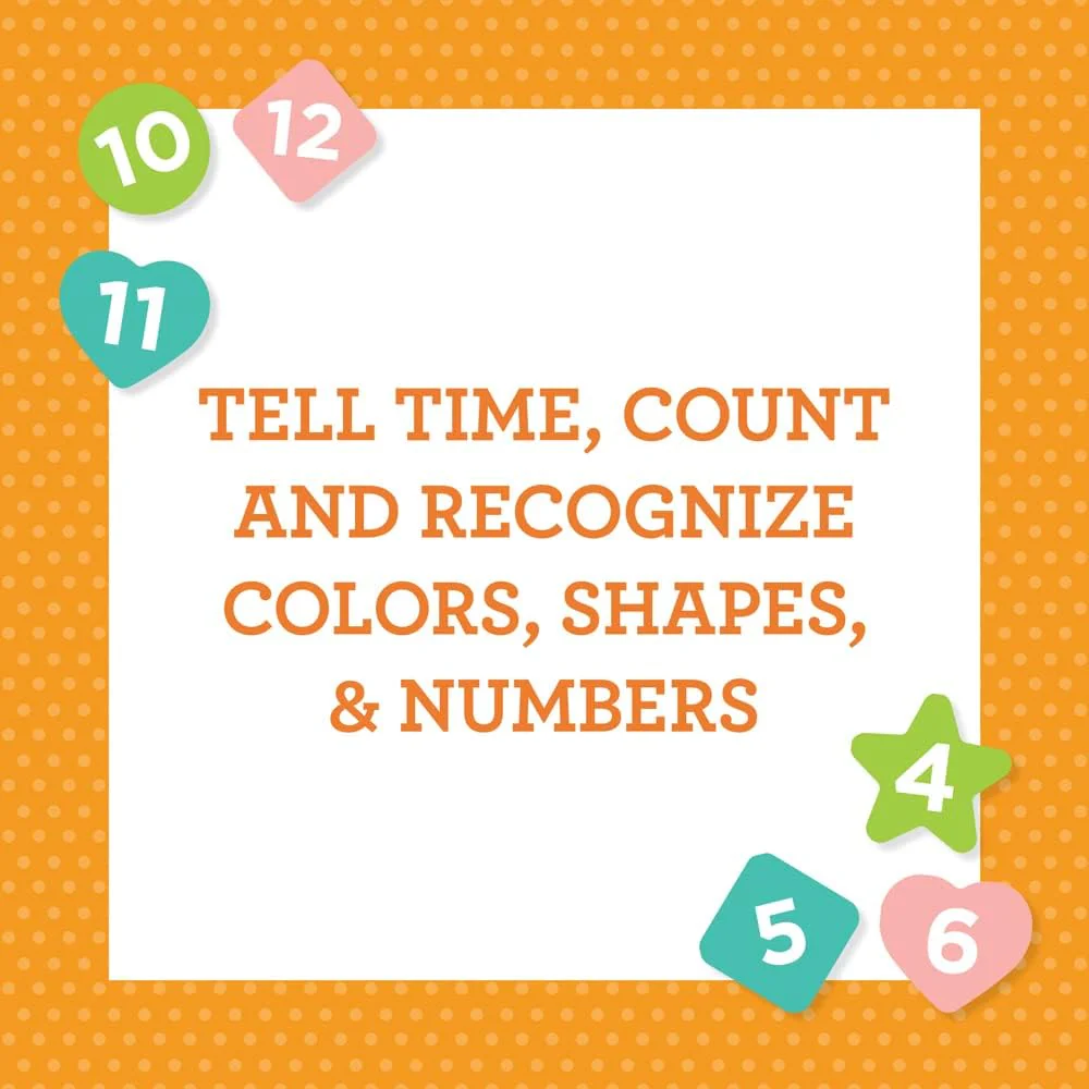 Multi-Language + Counting + Colors Wooden Learning Clock - Image 10