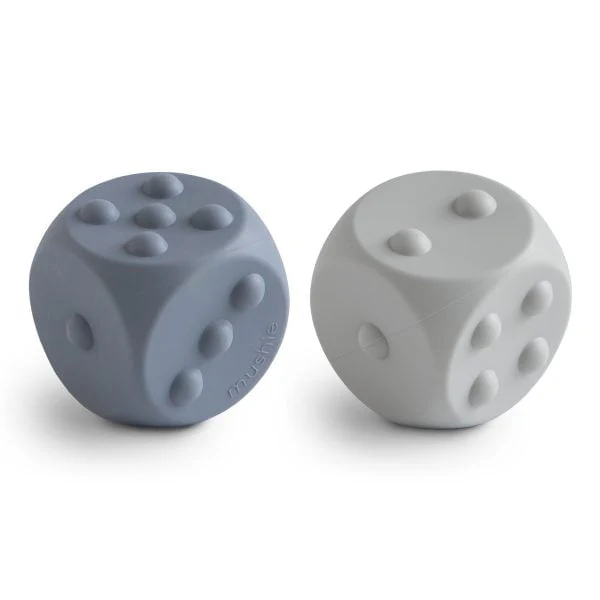 Mushie - Silicone Dice Teething Toy - (2 pk)