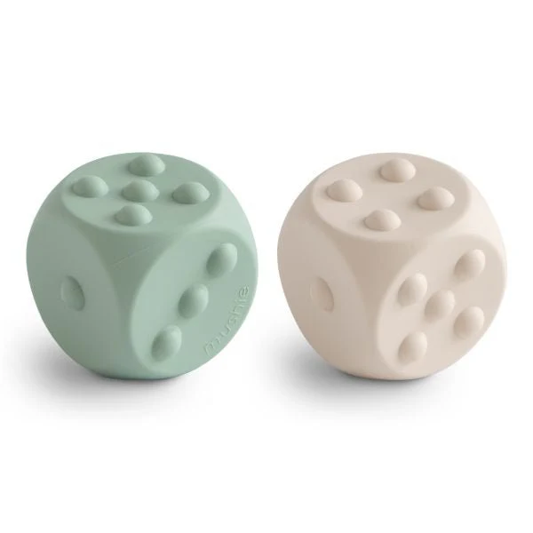 Mushie - Silicone Dice Teething Toy - (2 pk) - Image 2