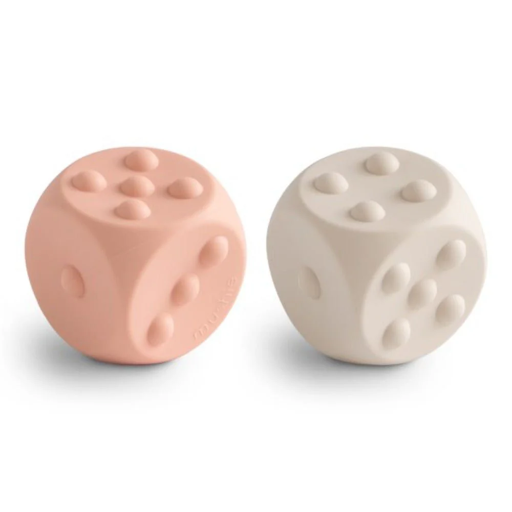 Mushie - Silicone Dice Teething Toy - (2 pk) - Image 3