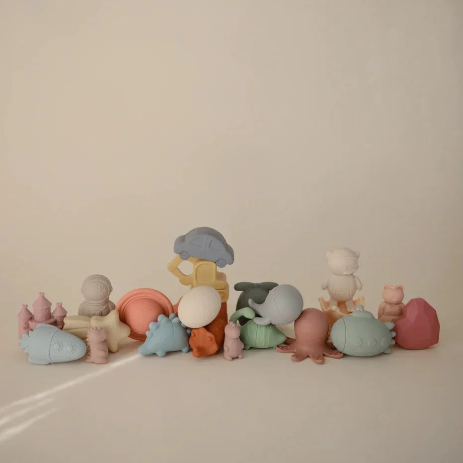 Mushie - Dino Mold Free Bath Play Set - 4 Pack - Image 4
