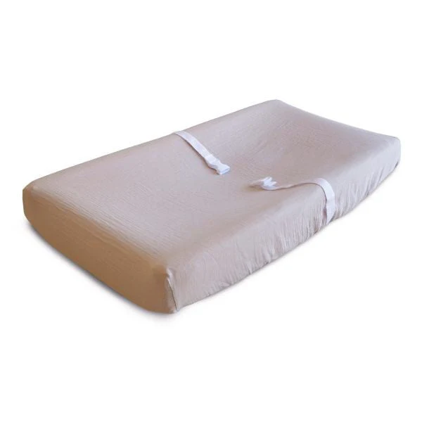 Mushie - Extra Soft Muslin Changing Pad Cover - Image 3